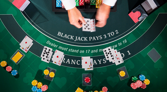 gdbet333 top view of blackjack table